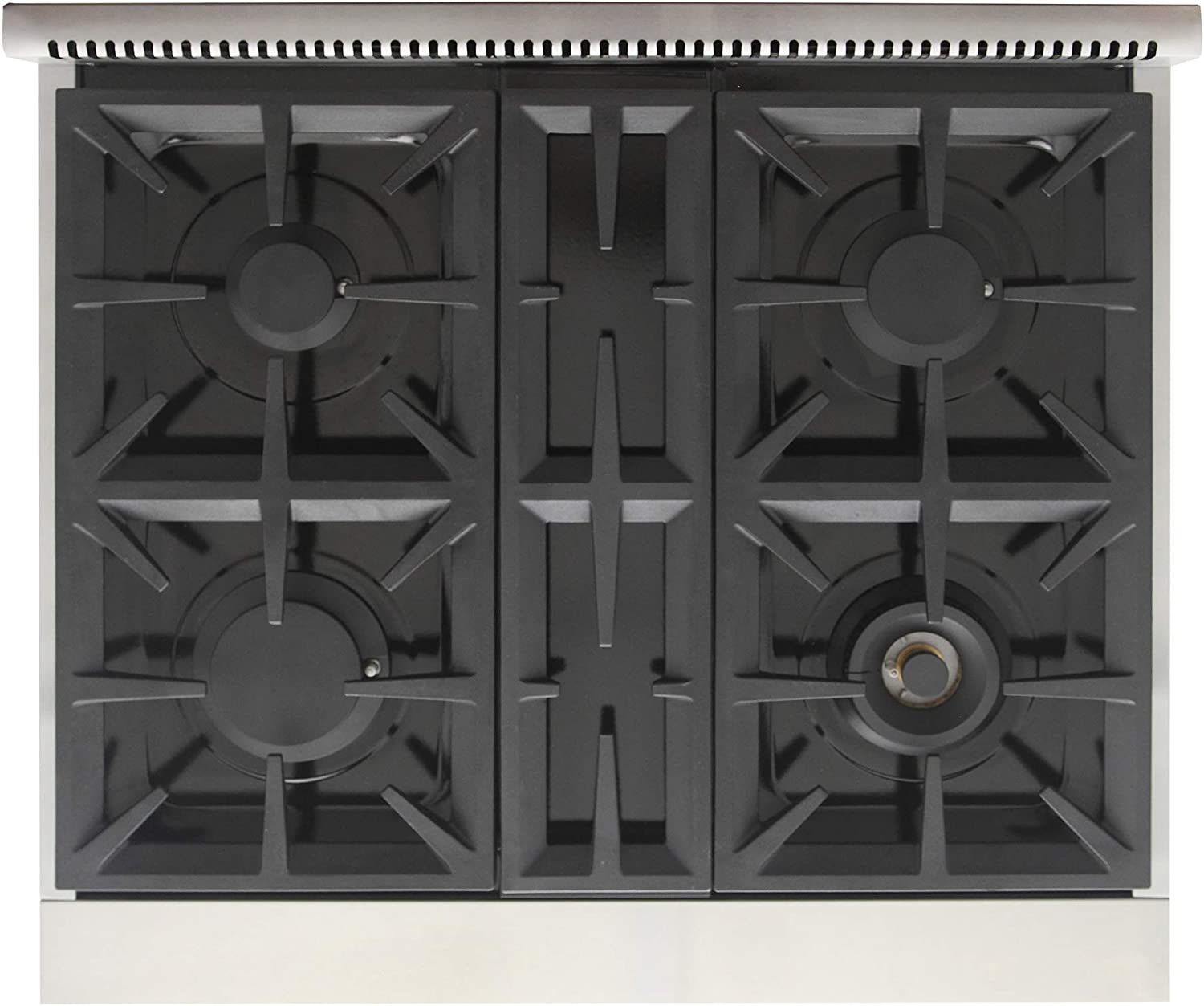 Kucht 30-Inch Gas Range in Stainless Steel with Black Knob KFX300-K