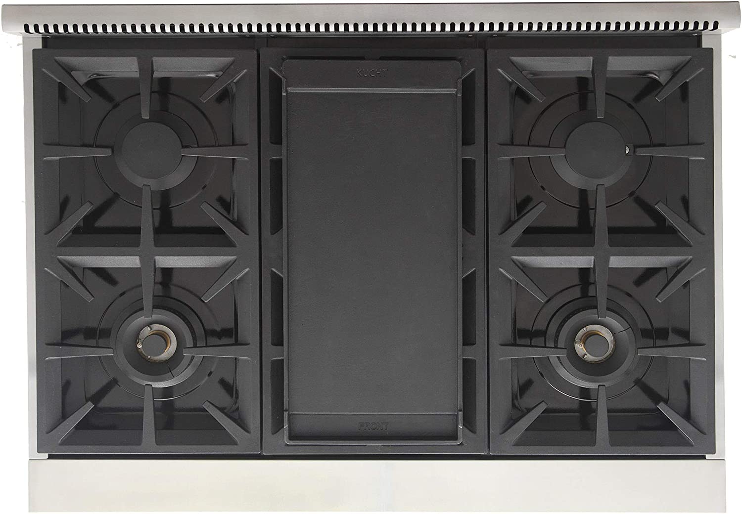 Kucht 36-Inch Gas Range in Stainless Steel with Black Knob KFX360-K