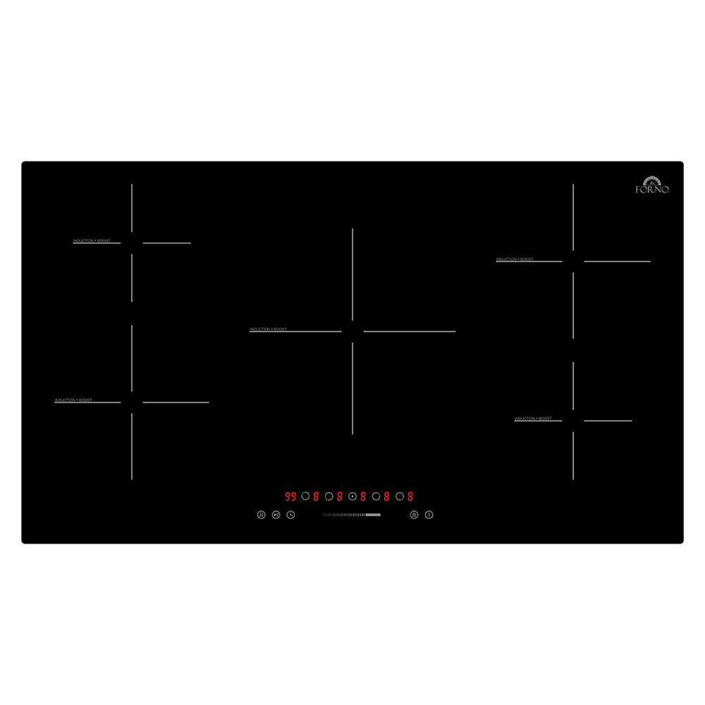 FORNO Parco 36-Inch Induction Cooktop, 5 Zones, 10200W, 9 Power Levels & Booster Function - FCTIN0583-36