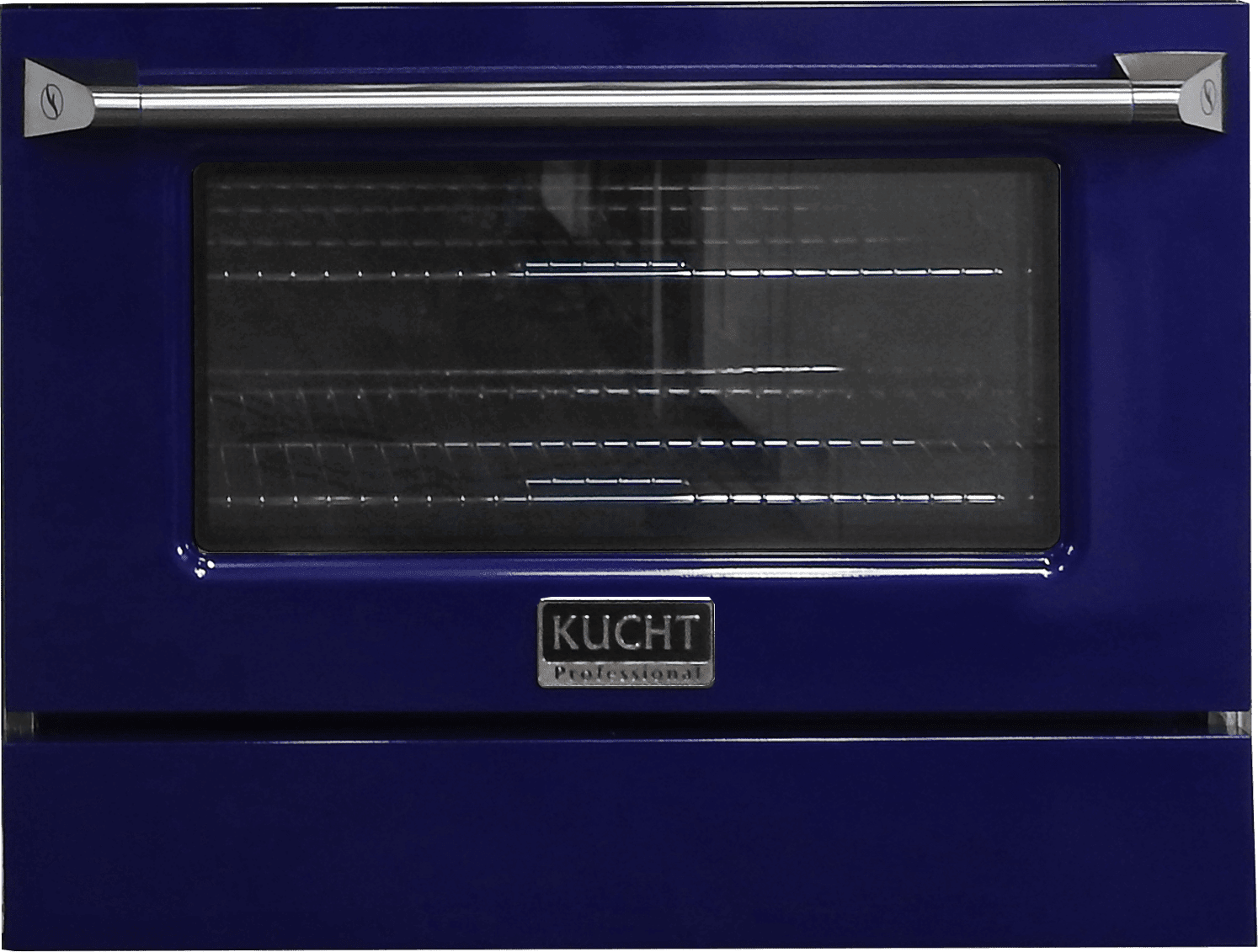 Kucht 30-Inch Pro-Style Dual Fuel Range in Stainless Steel with Blue Oven Door KDF302-B