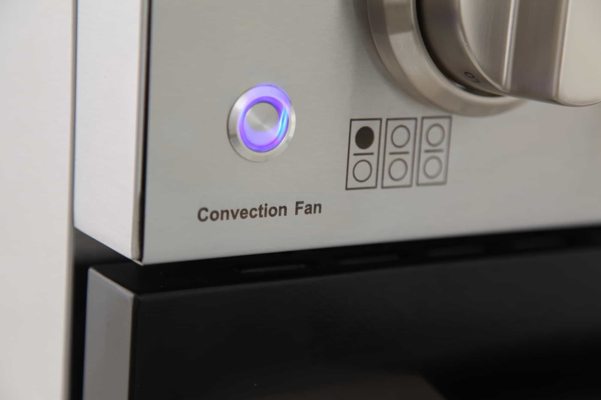 Kucht 36-Inch Pro-Style Dual Fuel Range in Stainless Steel with Black Oven Door KDF362-K