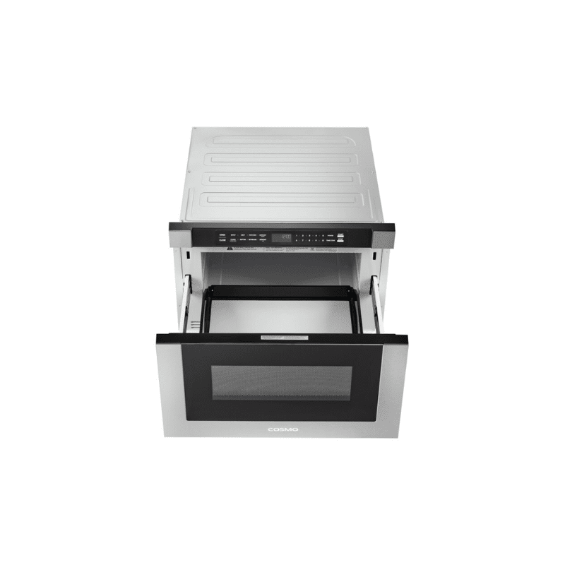 Cosmo 24 in. Built-in Microwave Drawer with Automatic Presets, Touch Controls, Defrosting Rack and 1.2 cu. ft. Capacity in Stainless Steel - COS-12MWDSS-NH