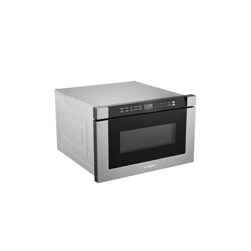 Cosmo 24 in. Built-in Microwave Drawer with Automatic Presets, Touch Controls, Defrosting Rack and 1.2 cu. ft. Capacity in Stainless Steel - COS-12MWDSS-NH