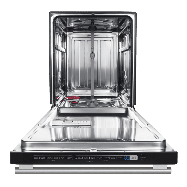 FORNO 24” Pozzo Built-in Dishwasher with additional Antique Brass handles - FDWBI8067-24