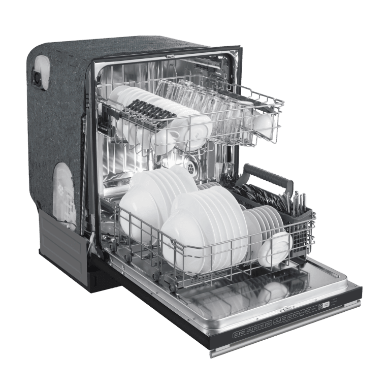 FORNO 24” Pozzo Built-in Dishwasher with additional Antique Brass handles - FDWBI8067-24