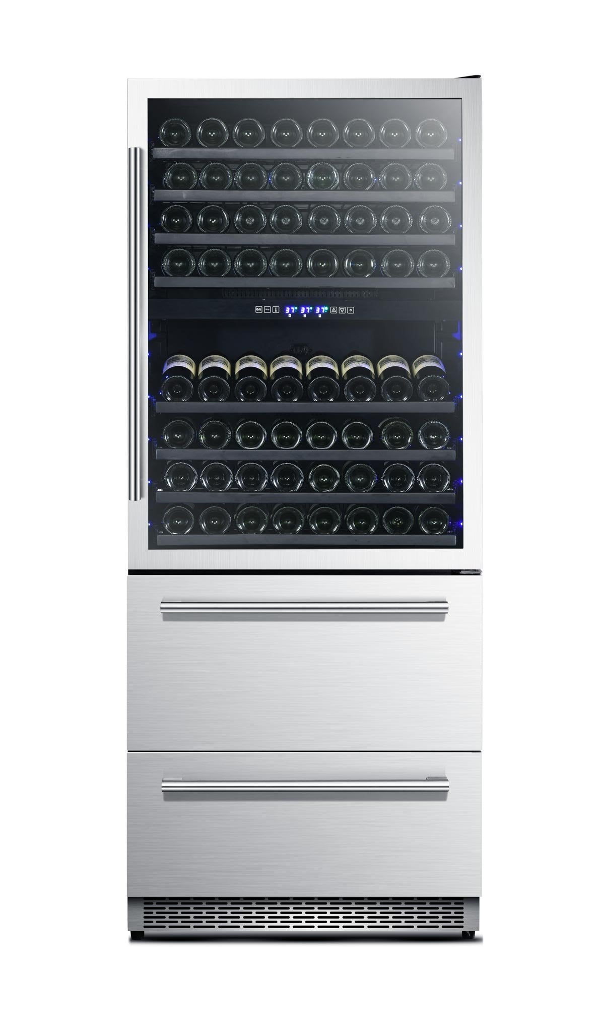 Forno 30" Dual Zone Wine Cooler & Refrigerator Drawer - FWCDR6661-30