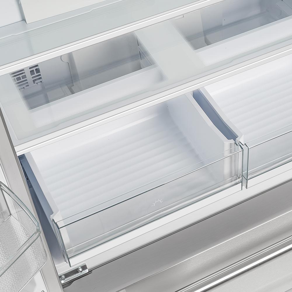 FORNO Gallipoli 36" French Door Refrigerator 19 cu.ft with Built-in Style Grille Trim Kit - FFRBI1820-40SG