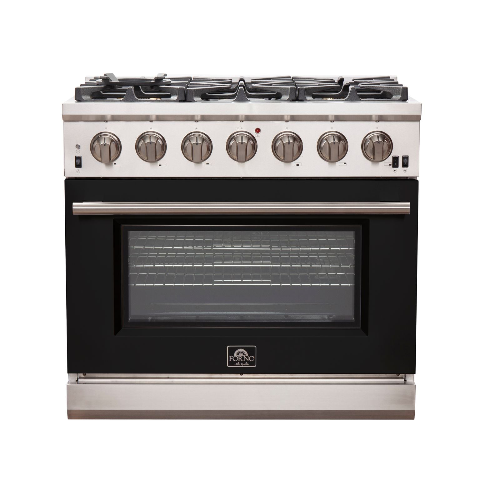 FORNO Capriasca - Titanium Professional 36" Freestanding Colored Door Gas Range FFSGS6260-36