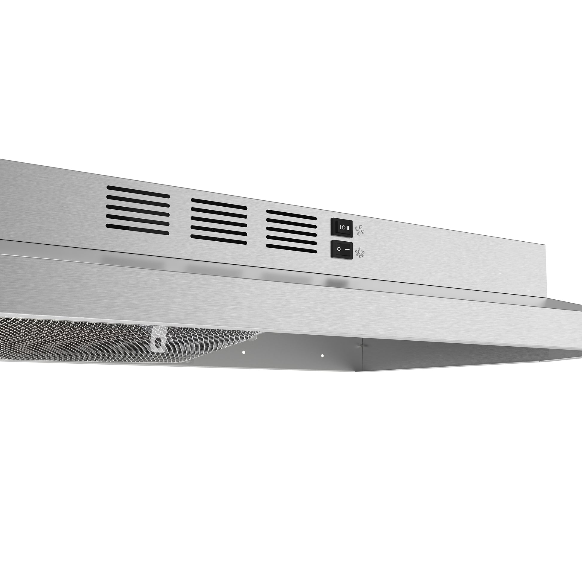 FORNO Espresso Cappa 30" 200 CFM Compact Under Cabinet Convertible Range Hood in Stainless Steel, FRHUC5200-30