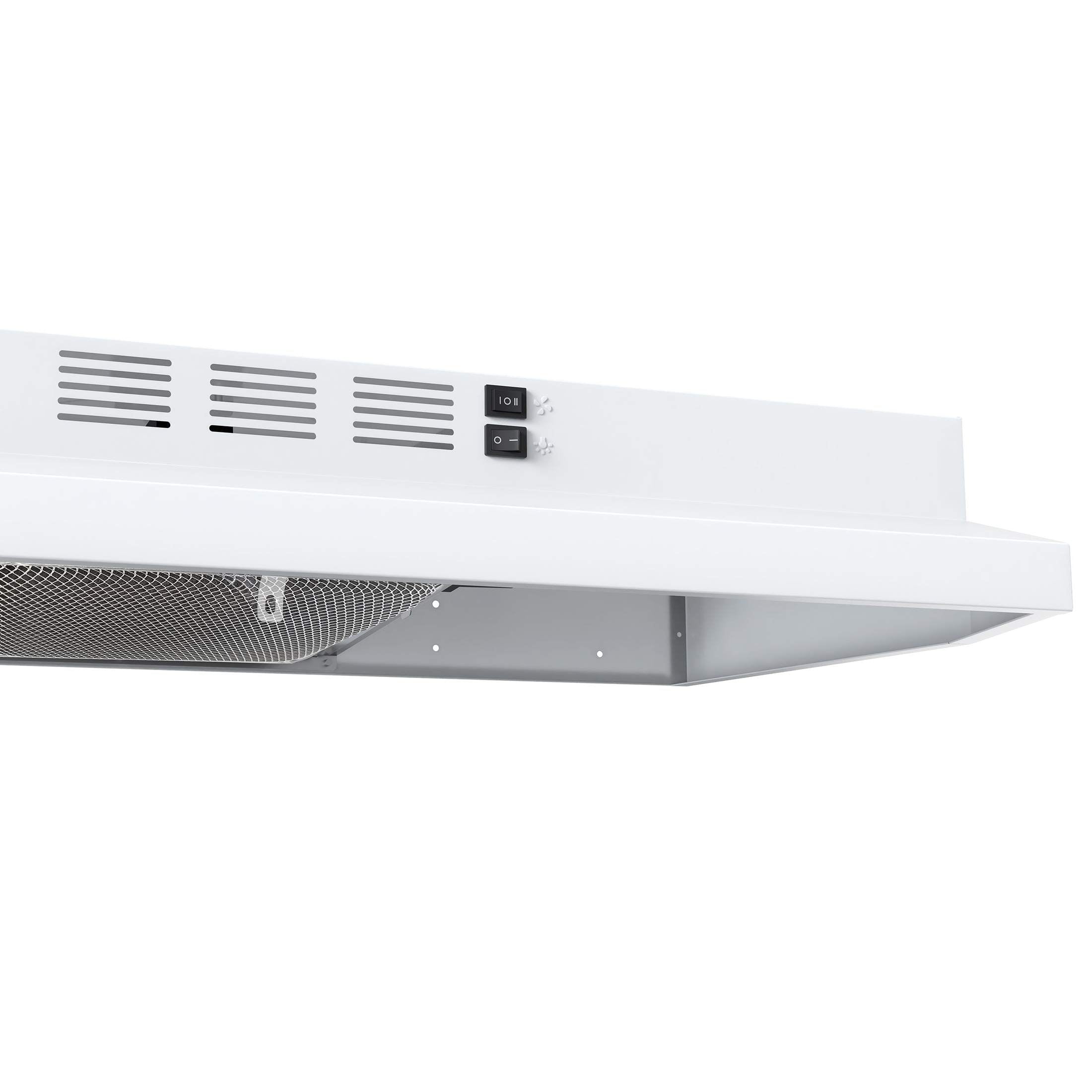 FORNO Espresso Cappa 30" 200 CFM Compact Under Cabinet Convertible Range Hood in Stainless Steel, FRHUC5200-30