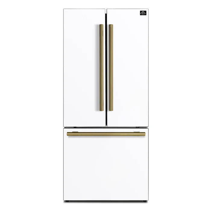 FORNO Espresso Gallipoli 30-inch 17.5 cu. ft. French Door Refrigerator with Ice Maker