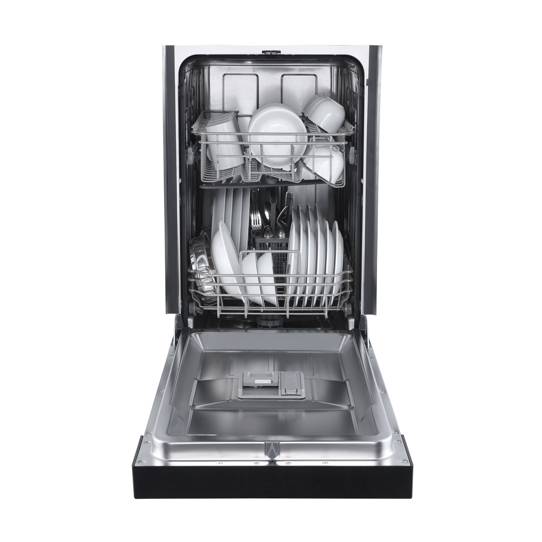 FORNO Espresso Polo 18" Built-in Dishwasher in Black, FDWBI8041-18BLK