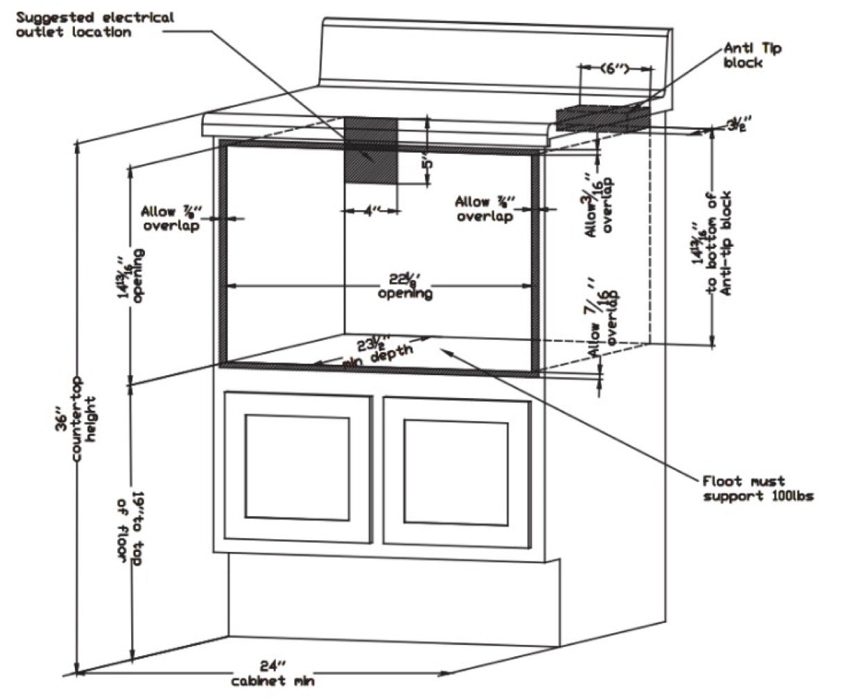 Forno Espresso Capoliveri 24" Microwave Drawer - FMWDR3000-24