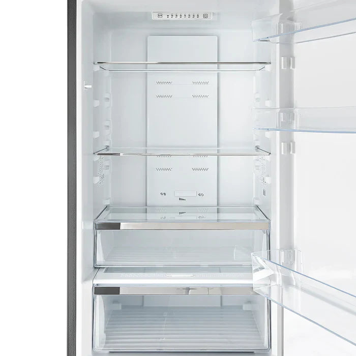 FORNO Guardia 46.8-Inch 21.6 cu.ft. Side-by-Side Bottom Freezer Refrigerator in Stainless Steel