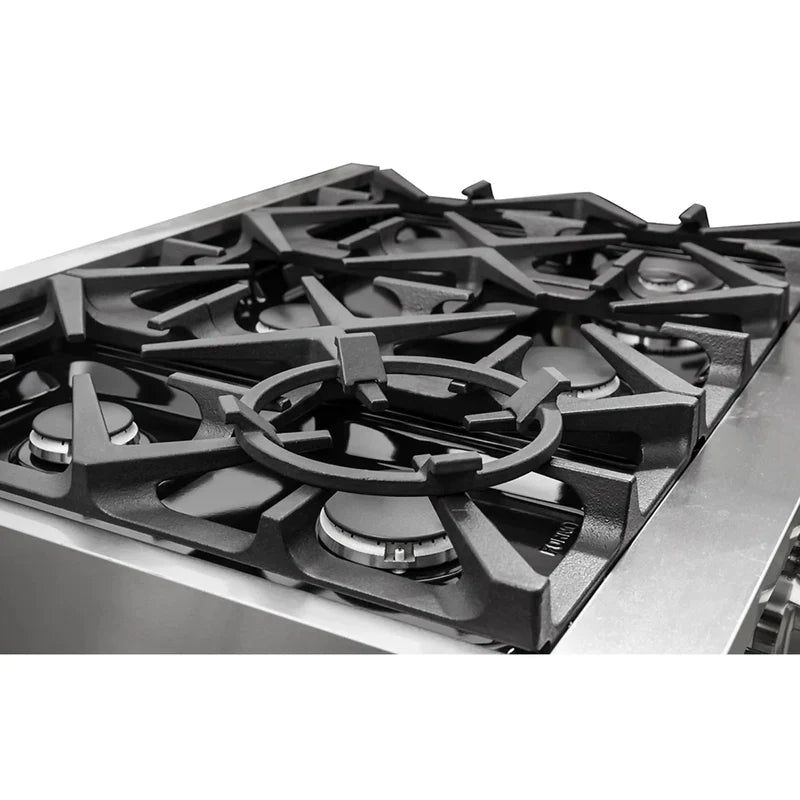 FORNO Massimo 36-Inch Freestanding Gas Range in Stainless Steel - FFSGS6239-36