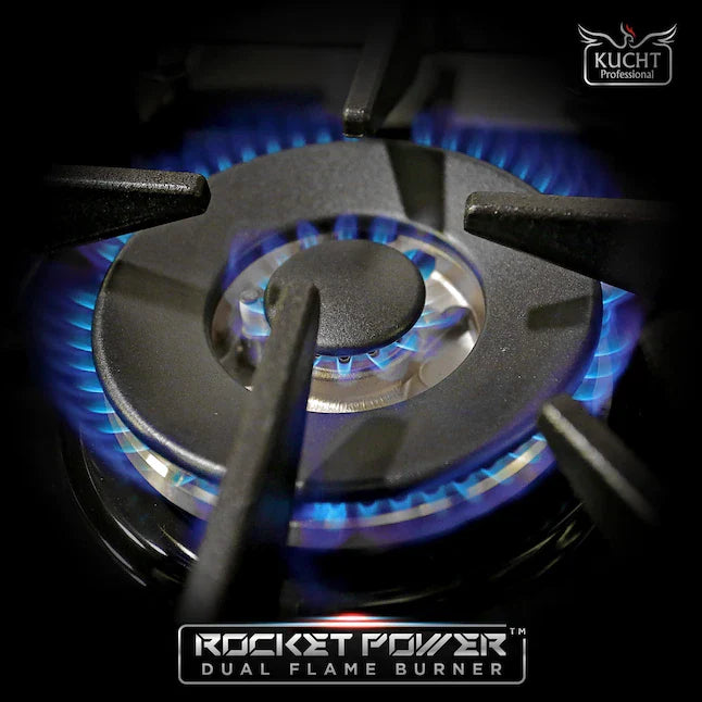 Kucht 46-in 8 Burners 4.2-cu ft / 2.5-cu ft Convection Oven Freestanding Double Oven Dual Fuel Range