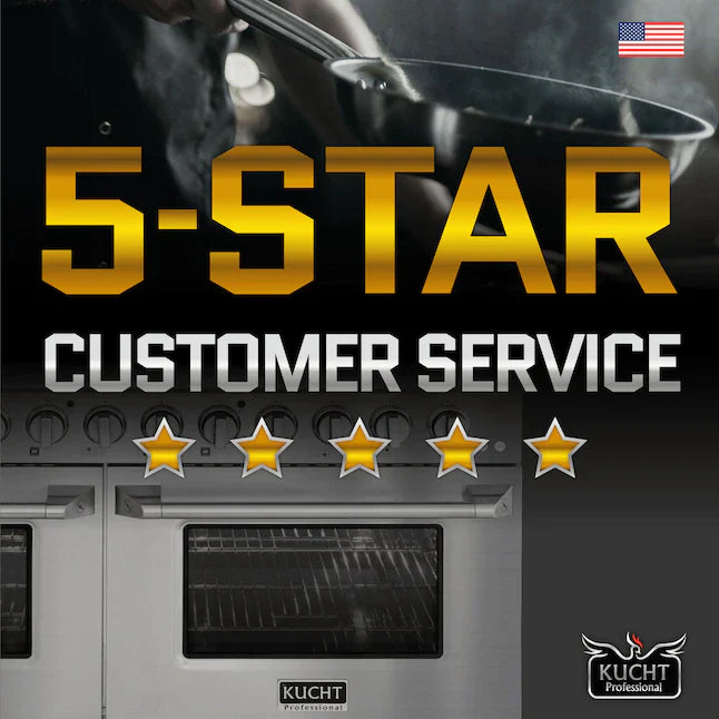 Kucht 46-in 8 Burners 4.2-cu ft / 2.5-cu ft Convection Oven Freestanding Double Oven Dual Fuel Range
