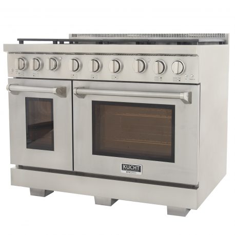 Kucht 48 in. 6.7 cu. ft. All Gas Range in Stainless Steel and Accents KFX480