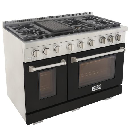 Kucht 48 in. 6.7 cu. ft. All Gas Range in Stainless Steel and Accents KFX480