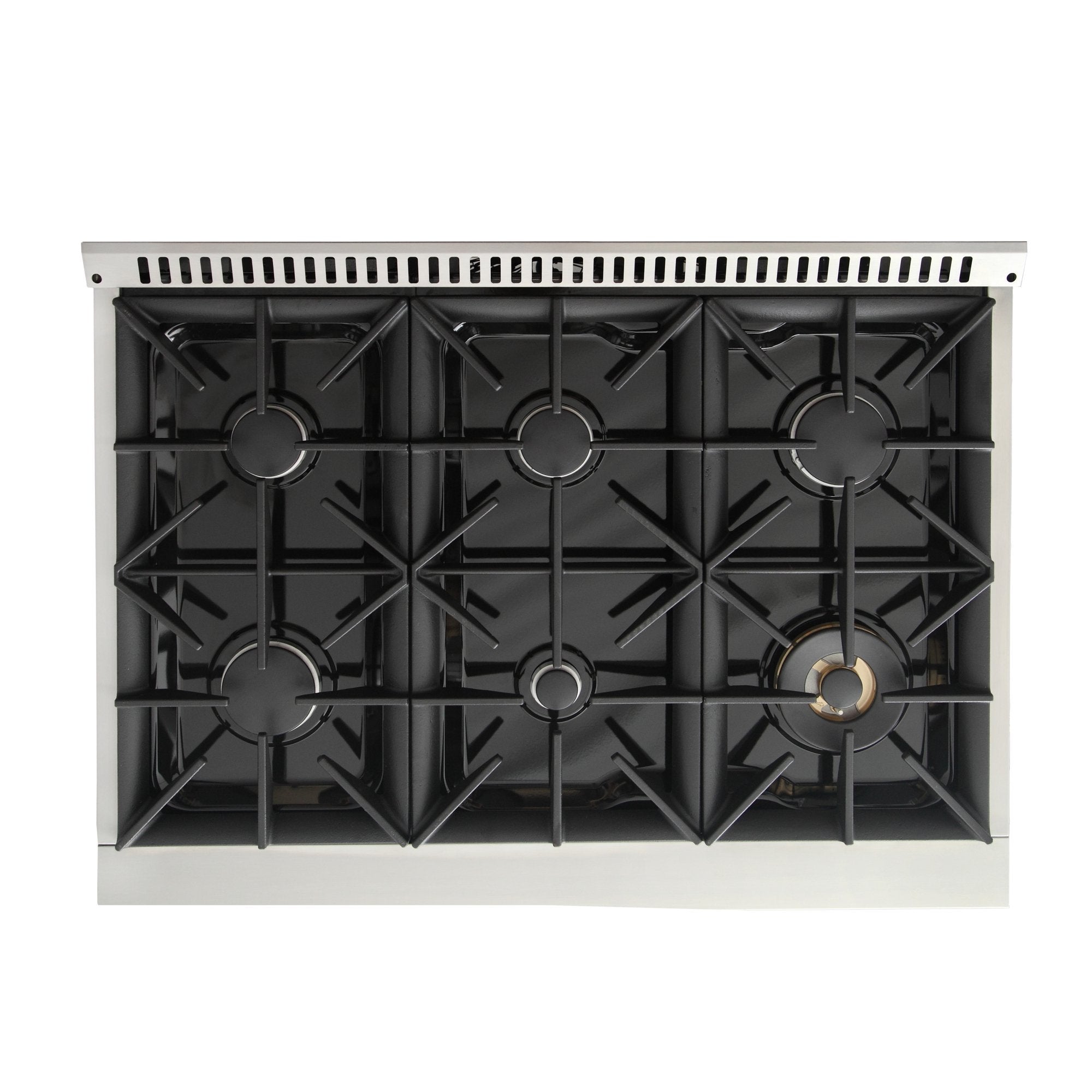 Kucht 36-Inch 5.2 Cu. Ft. Range - Sealed Burners and Convection Oven in Black KNG361-K