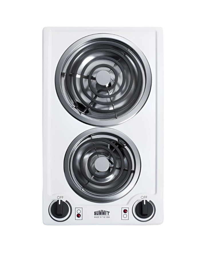Summit 12" Wide 115V 2-Burner Coil Cooktop