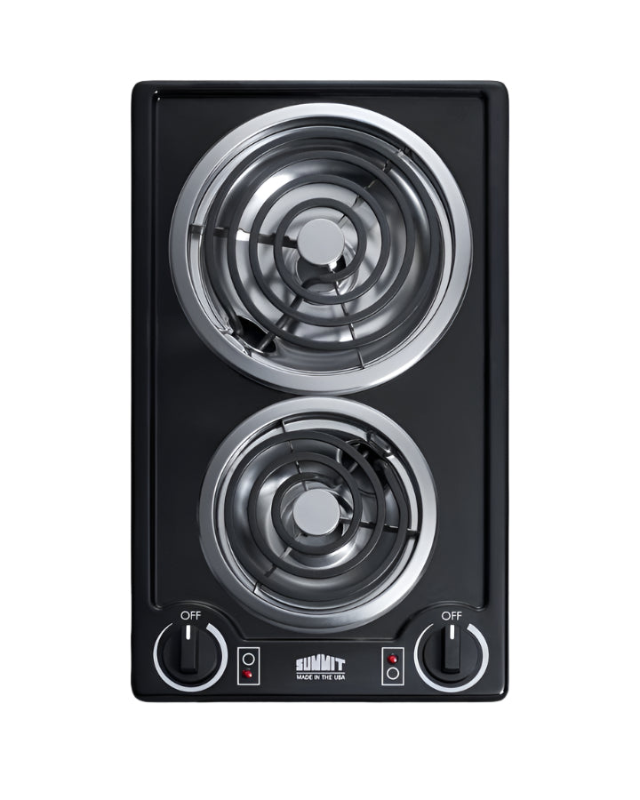 Summit 12" Wide 115V 2-Burner Coil Cooktop