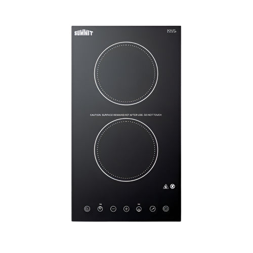 Summit 12" Wide 115V 2-Burner Radiant Cooktop