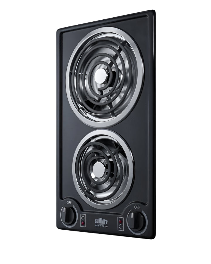 Summit 12" Wide 230V 2-Burner Coil Cooktop