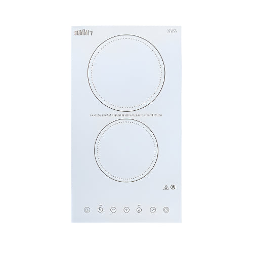 Summit 12" Wide 230V 2-Burner Radiant Cooktop