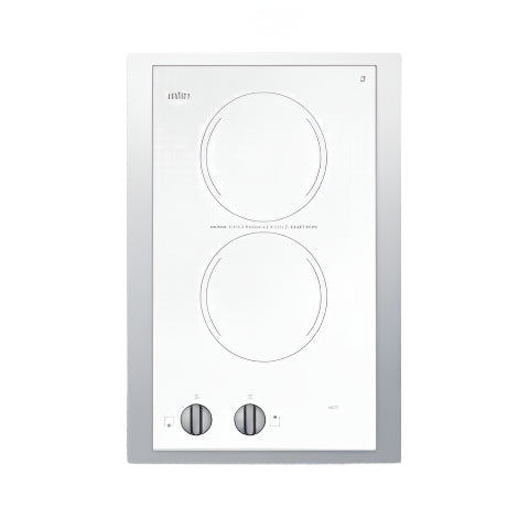 Summit 15" Wide 230V 2-Burner Radiant Cooktop