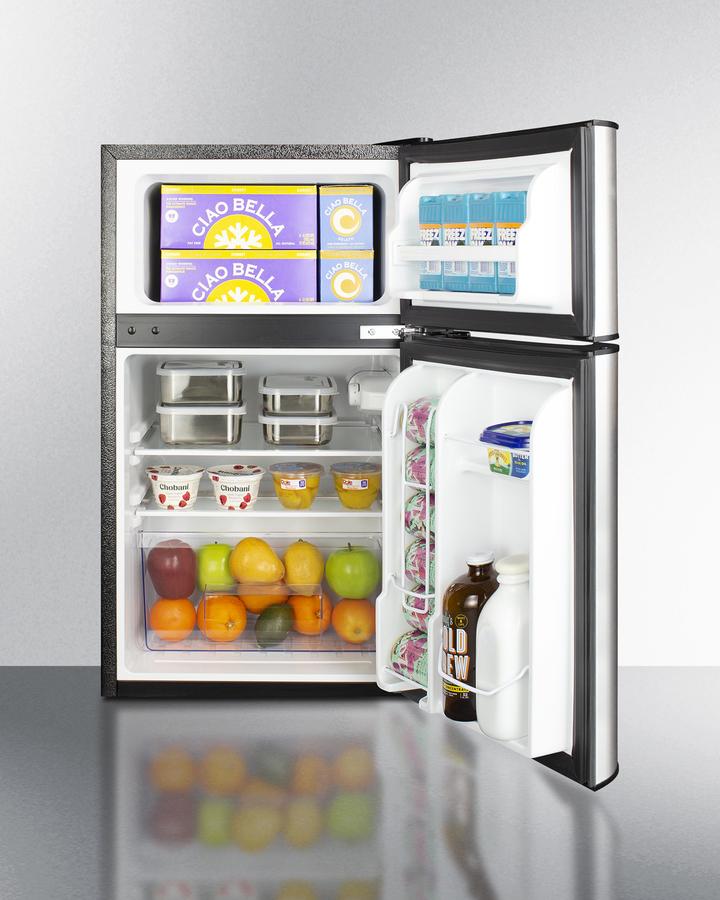 Summit 19" Wide 2-Door Refrigerator-Freezer
