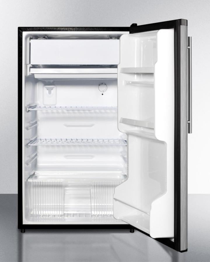 Summit 19" Wide Auto Defrost Refrigerator-Freezer With Thin Handle