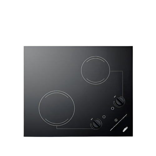 Summit 21" Wide 115V 2-Burner Radiant Cooktop