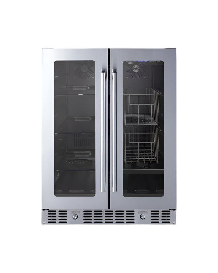 Summit 24" Built-In Dual-Zone Produce Refrigerator ADA Compliant