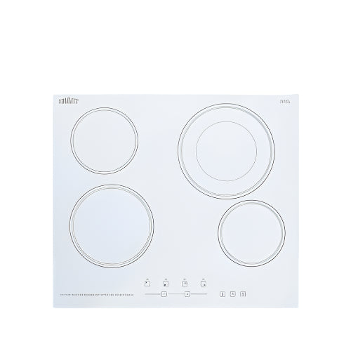 Summit 24" Wide 230V 4-Burner Radiant Cooktop
