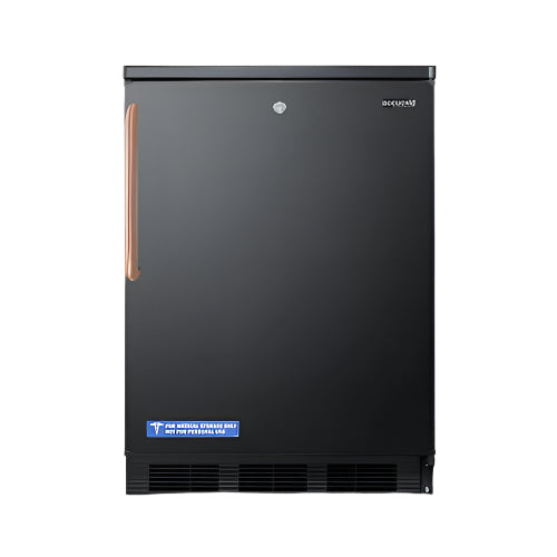 Summit 24" Wide All-Refrigerator with Antimicrobial Pure Copper Handle