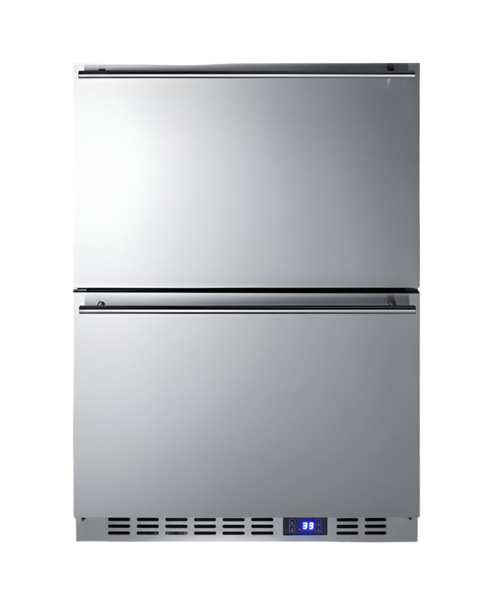 Summit 24" Wide Built-In 2-Drawer All-Refrigerator