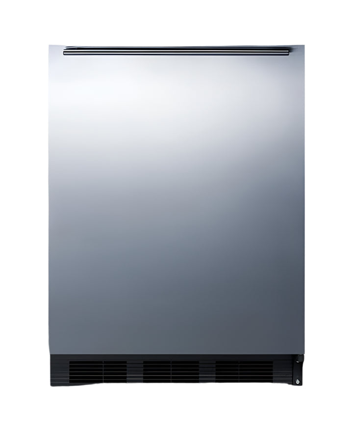 Summit 24" Wide Built-In All-Refrigerator With Horizontal Handle