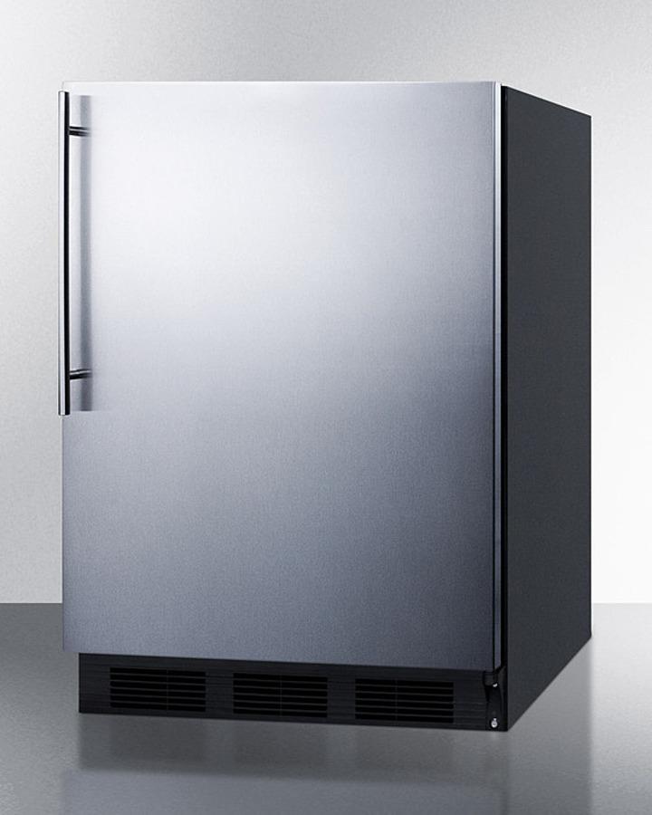 Summit 24" Wide Built-In All-Refrigerator With Thin Handle