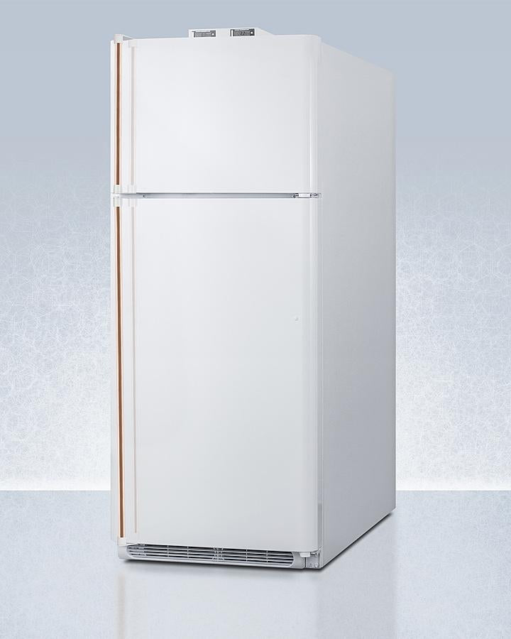Summit 30" Wide Break Room Refrigerator-Freezer with Antimicrobial Pure Copper Handle