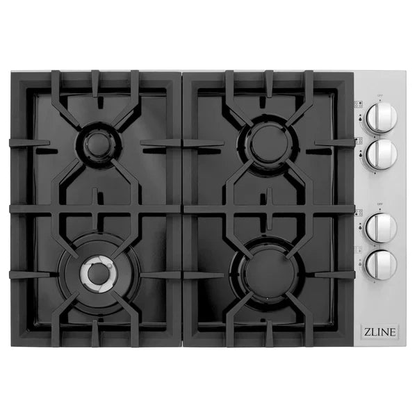 ZLINE 30" Professional Dropin Cooktop Stainless Steel With 4 Burners - RC30