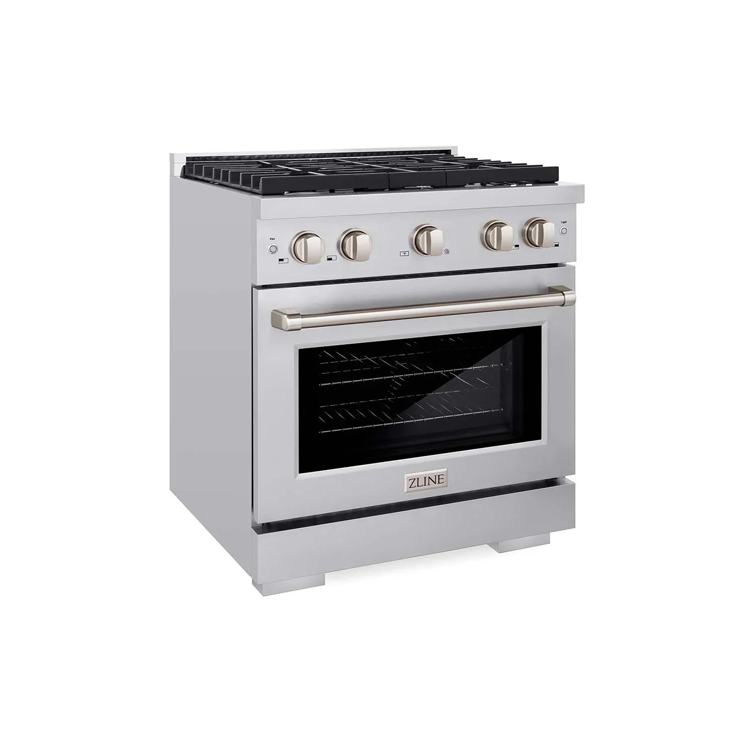 ZLINE 30-Inch Gas Range with 4 Burners and 4.2 cu. ft. Convection Gas Oven in Stainless Steel SGR30