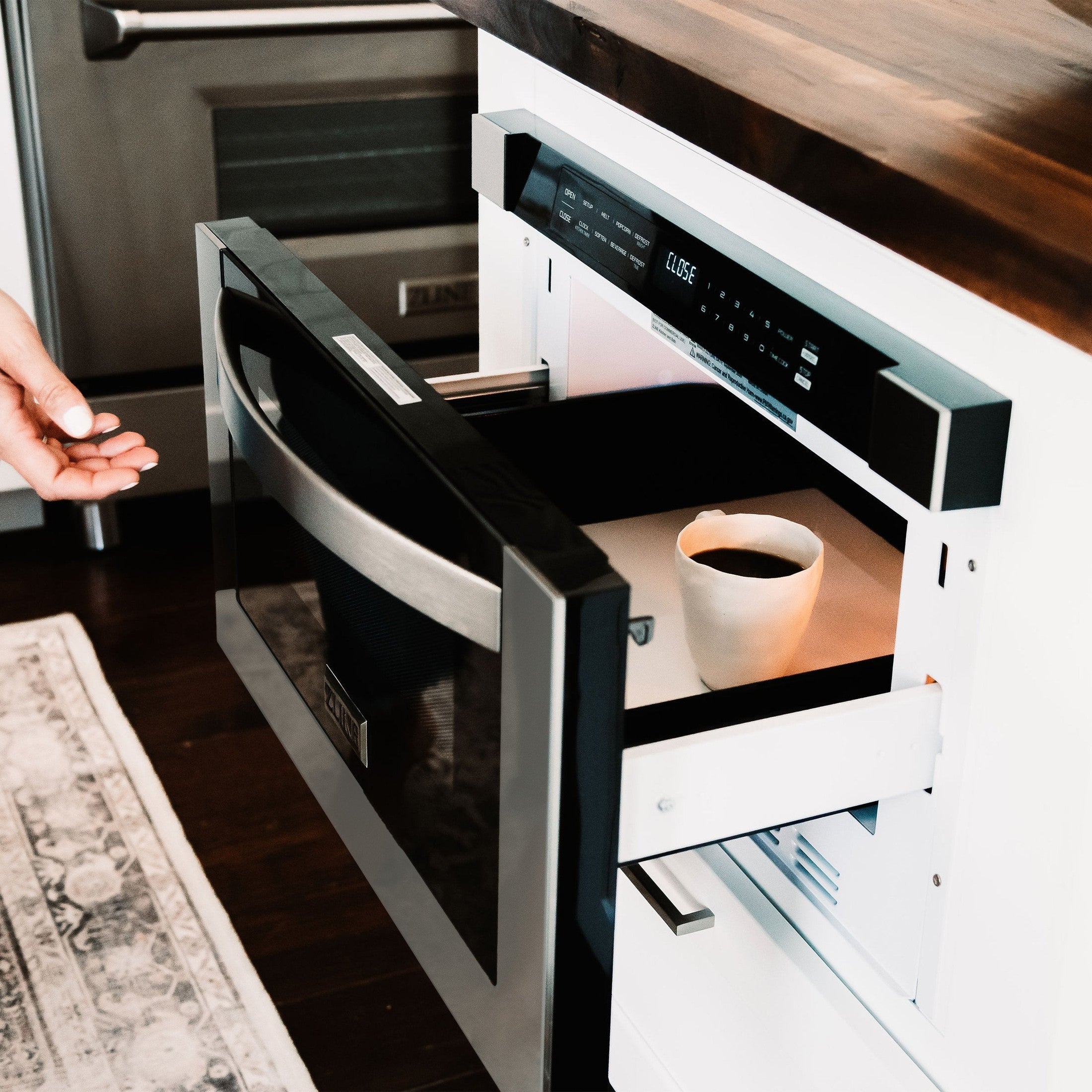 ZLINE 24" 1.2 cu. ft. Built-in Microwave Drawer in Stainless Steel
