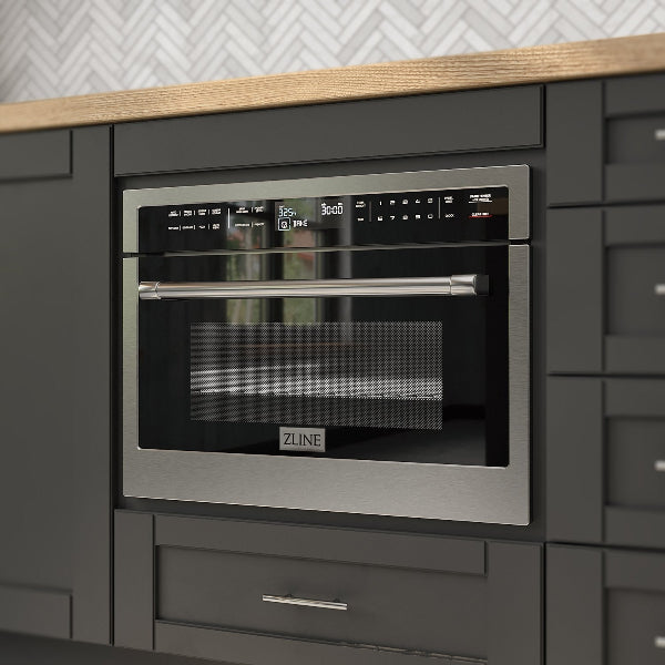 ZLINE 24" Built-in Convection Microwave being used