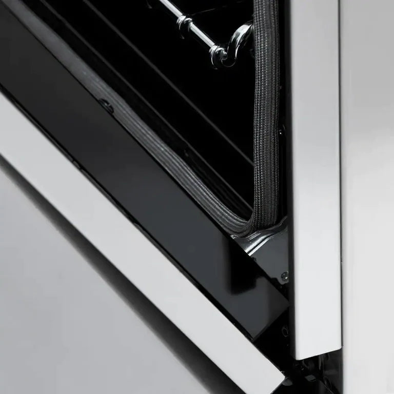 ZLINE 24 Inch Autograph Edition Dual Fuel Range in Stainless Steel with Champagne Bronze Accents, RAZ-24-CB