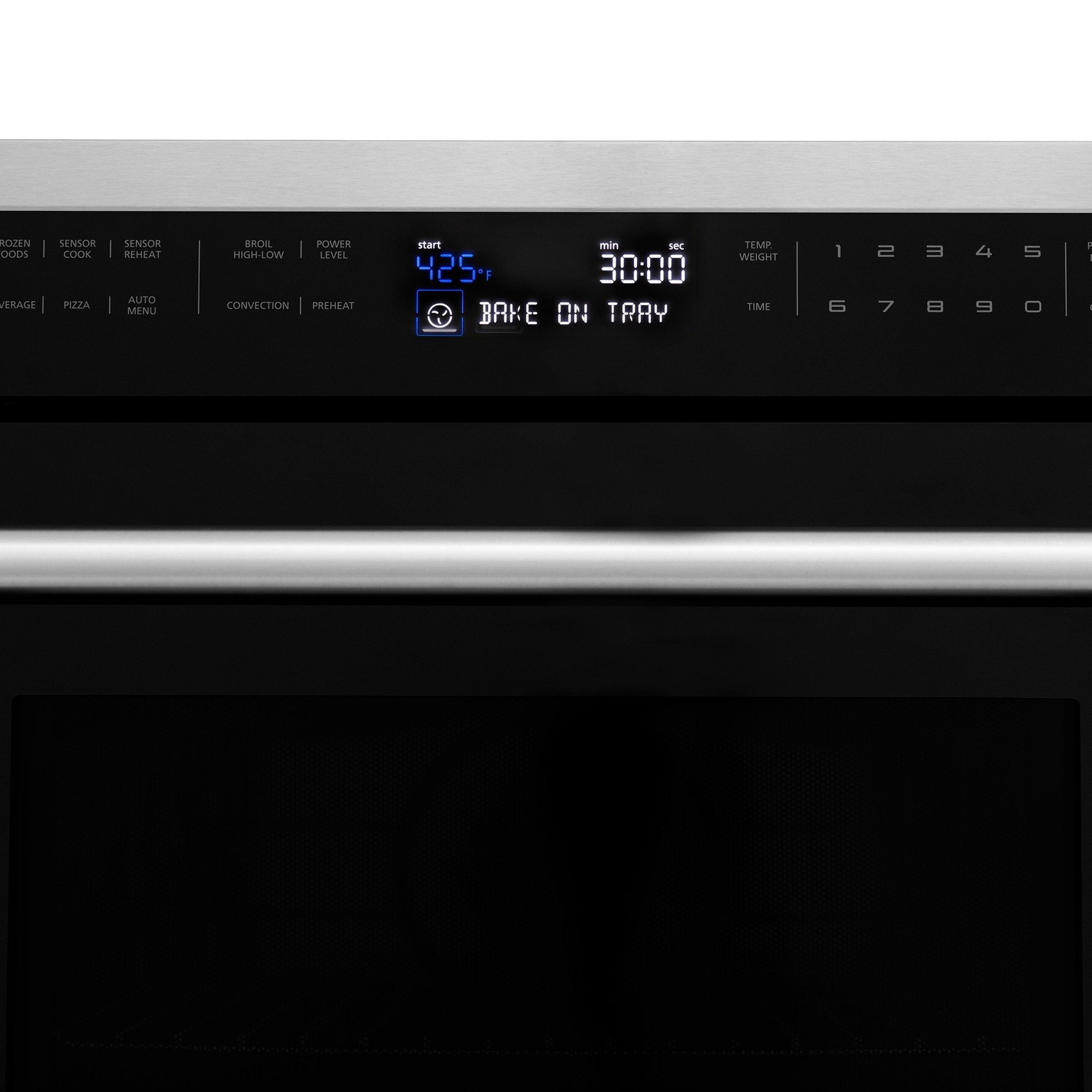 ZLINE 30” 1.6 cu ft. Built-in Convection Microwave Oven in Stainless Steel with Speed and Sensor Cooking MWO-30