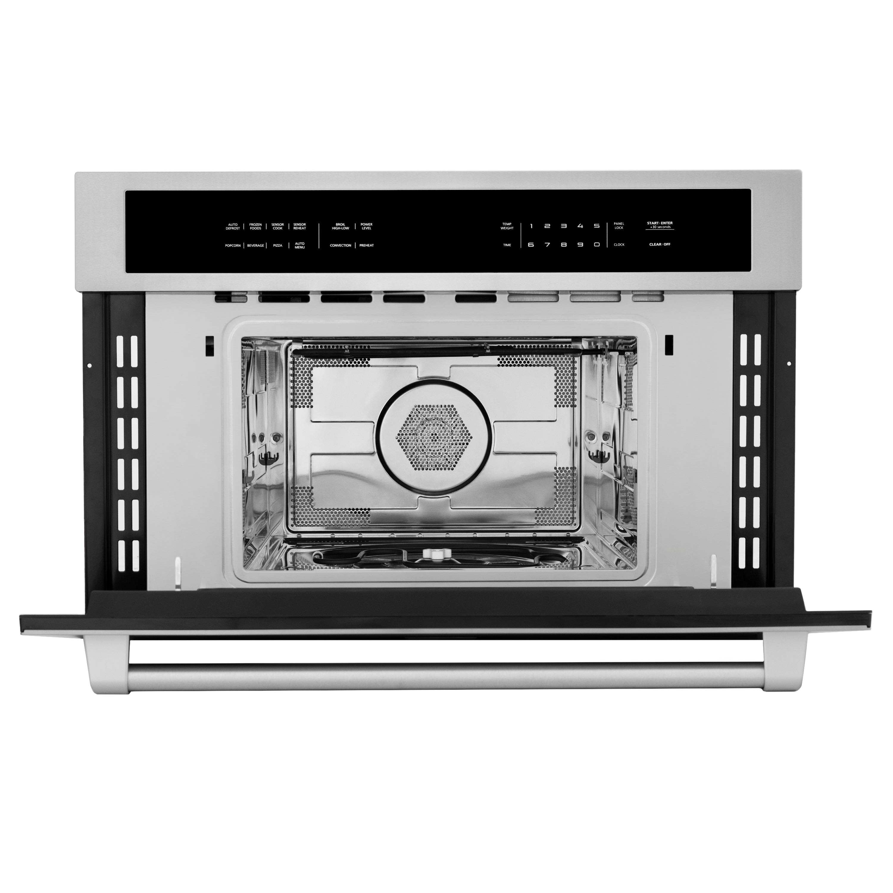 ZLINE 30” 1.6 cu ft. Built-in Convection Microwave Oven in Stainless Steel with Speed and Sensor Cooking MWO-30