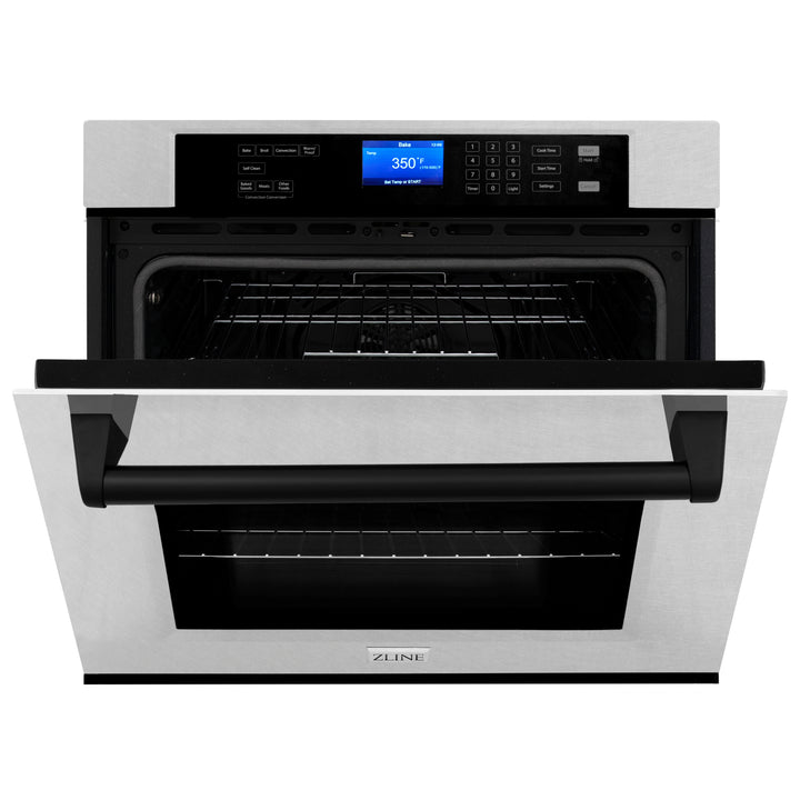ZLINE 30" Autograph Edition Single Wall Oven with Self Clean and True Convection in Fingerprint Resistant Stainless Steel AWSSZ-30