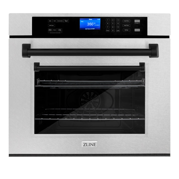 ZLINE 30" Autograph Edition Single Wall Oven with Self Clean and True Convection in Fingerprint Resistant Stainless Steel AWSSZ-30