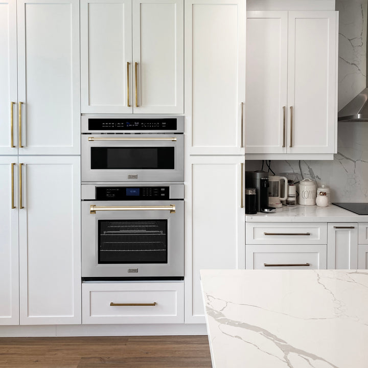 ZLINE 30" Autograph Edition Single Wall Oven with Self Clean and True Convection in Fingerprint Resistant Stainless Steel AWSSZ-30
